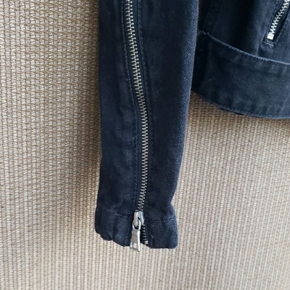 GAP Black Jean Jacket with Silver Accents - Picture 4 of 5